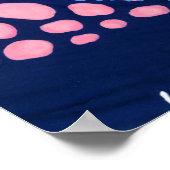 Niedlicher Cartoon Dinosaurier-Muster. Poster (Ecke)