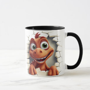 niedlicher Cartoon Dinosaurier Tasse