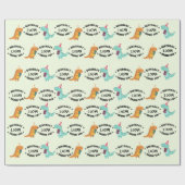 Niedlicher Cartoon Dinosaurs Dino-Mite Geburtstag Geschenkpapier (Flach)