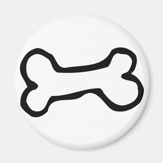 Niedlicher Cartoon Dog Bone Magnet (Vorne)