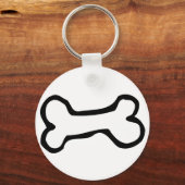 Niedlicher Cartoon Dog Bone Schlüsselanhänger (Vorderseite)
