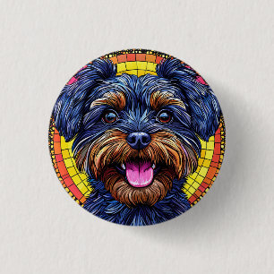 Niedlicher Cartoon Dog Button