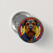 Niedlicher Cartoon Dog Button (Vorne & Hinten)