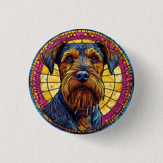 Niedlicher Cartoon Dog Button (Vorderseite)