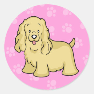 Niedlicher Cartoon Dog Cocker Spaniel Sticker