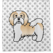 Niedlicher Cartoon Dog Duschvorhang (Vorderseite)