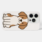 Niedlicher Cartoon Dog iPhone Case (Rückseite (Horizontal))