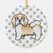 Niedlicher Cartoon Dog Keramik Ornament (Vorne)