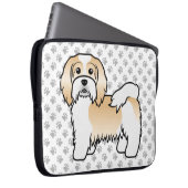 Niedlicher Cartoon Dog Laptopschutzhülle (Vorne Rechts)