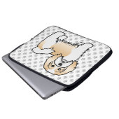Niedlicher Cartoon Dog Laptopschutzhülle (Vorne Knopf)