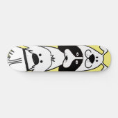 Niedlicher Cartoon Dog Minimalistische Pet Design Skateboard (Horizontal)