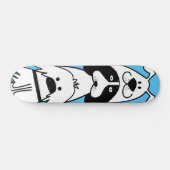 Niedlicher Cartoon Dog Minimalistische Pet Design Skateboard (Horizontal)