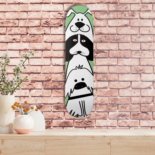 Niedlicher Cartoon Dog Minimalistische Pet Design Skateboard