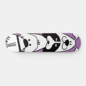 Niedlicher Cartoon Dog Minimalistische Pet Design Skateboard (Horizontal)