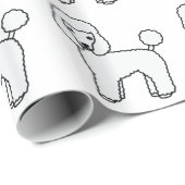 Niedlicher Cartoon Dog Muster Geschenkpapier (Rolleneckpunkt)