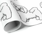 Niedlicher Cartoon Dog Muster Geschenkpapier (Rolleneckpunkt)