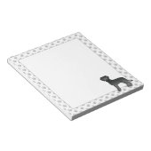 Niedlicher Cartoon Dog Notizblock (angewinkelt)