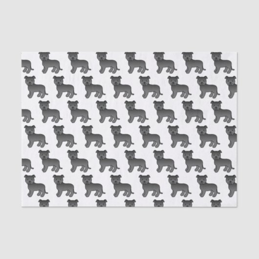 Niedlicher Cartoon Dog Pattern Seidenpapier (Vorderseite)