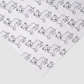 Niedlicher Cartoon Dog Pattern Seidenpapier (Ausschnitt)