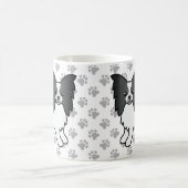 Niedlicher Cartoon Dog & Paws Kaffeetasse (Mittel)