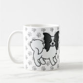 Niedlicher Cartoon Dog & Paws Kaffeetasse (Links)