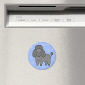 Niedlicher Cartoon Dog Poodle Magnet (In Situ (Geschirrspüler))