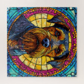 Niedlicher Cartoon Dog Puzzle (Horizontal)