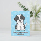 Niedlicher Cartoon Dog Shih Tzu Postcard Postkarte (Stehend Vorderseite)