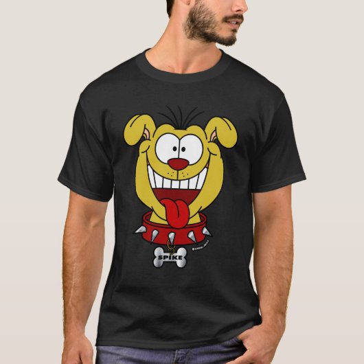 Niedlicher Cartoon Dog Spike T-Shirt (Vorderseite)