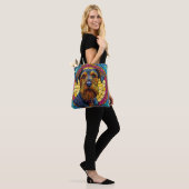 Niedlicher Cartoon Dog Tasche (Am Model)