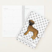 Niedlicher Cartoon Dog & Text mit der Brindle Grea Planer (Anzeige)