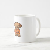 Niedlicher Cartoon Dog Trick-or-Treating Classic T Kaffeetasse (VorderseiteRechts)