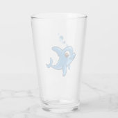 Niedlicher Cartoon Dolphin Glas (Rückseite)