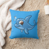 Niedlicher Cartoon Dolphin Kissen (Decke)