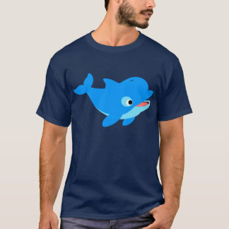 Niedlicher Cartoon Dolphin T - Shirt