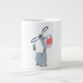 Niedlicher Cartoon Donkey Jumbo-Tasse (Vorderseite)
