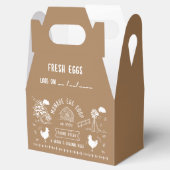 Niedlicher Cartoon Doodle Rustikale Eierkarton Geschenkschachtel (Geöffnet)