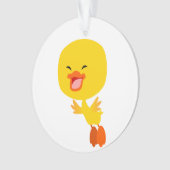 Niedlicher Cartoon Duckling Akrylverzierung Ornament (Vorderseite)