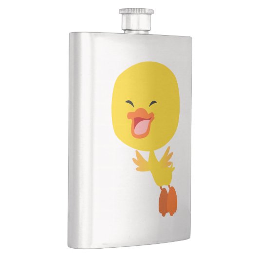 Niedlicher Cartoon Duckling Classic Flask Flachmann (Rechts)