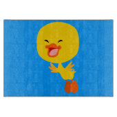 Niedlicher Cartoon Duckling Cutting Board Schneidebrett (Vorderseite)