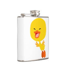 Niedlicher Cartoon Duckling Hip Flask
