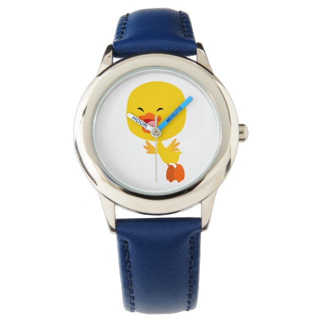 Niedlicher Cartoon Duckling Watch Armbanduhr (Vorderseite)
