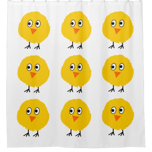 Niedlicher Cartoon Duschvorhang (Vorderseite)