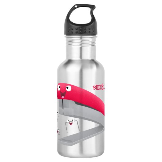 Niedlicher Cartoon Edelstahlflasche (Vorderseite)