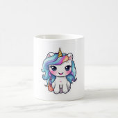 Niedlicher Cartoon Einhorn 4 Kaffeetasse (Mittel)