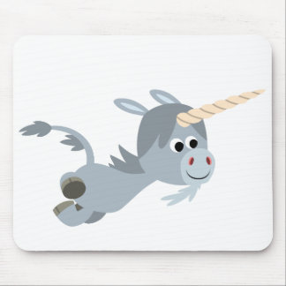 Niedlicher Cartoon Einhorn in einer eiligen Mousep Mousepad