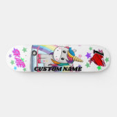 Niedlicher Cartoon Einhornskateboard Skateboard (Horizontal)