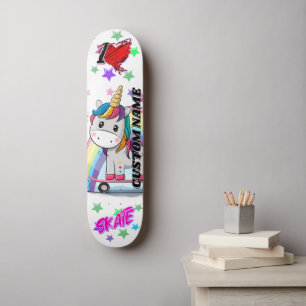 Niedlicher Cartoon Einhornskateboard Skateboard