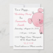 Niedlicher Cartoon Einladung (Rückseite)