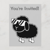 Niedlicher Cartoon Einladungspostkarte (Vorderseite)